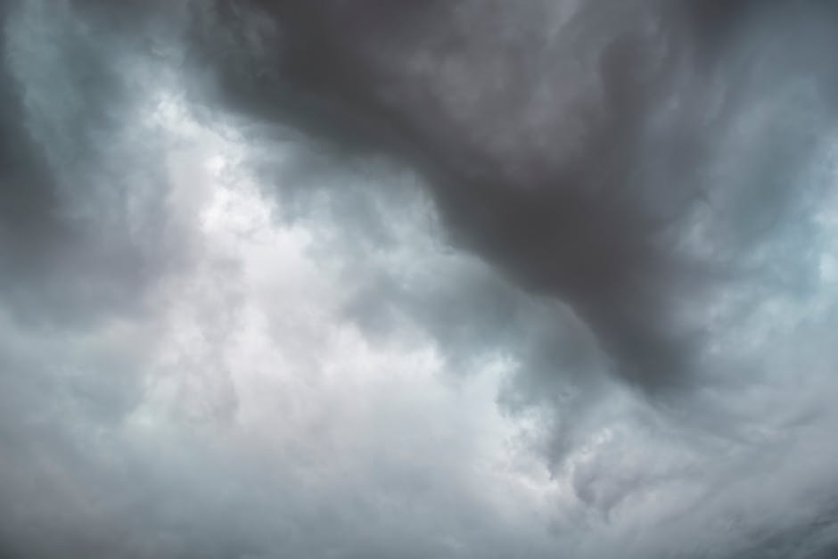 Meteoroloji haritası ve fırtına uyarısı