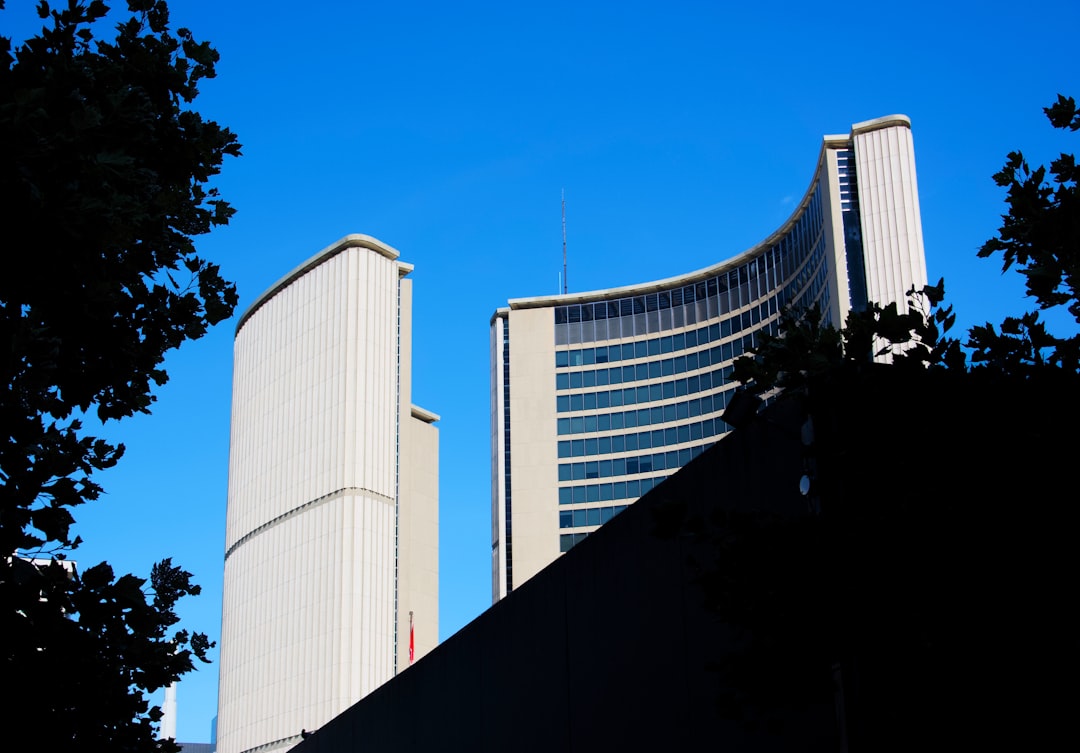 Local government office building in urban area