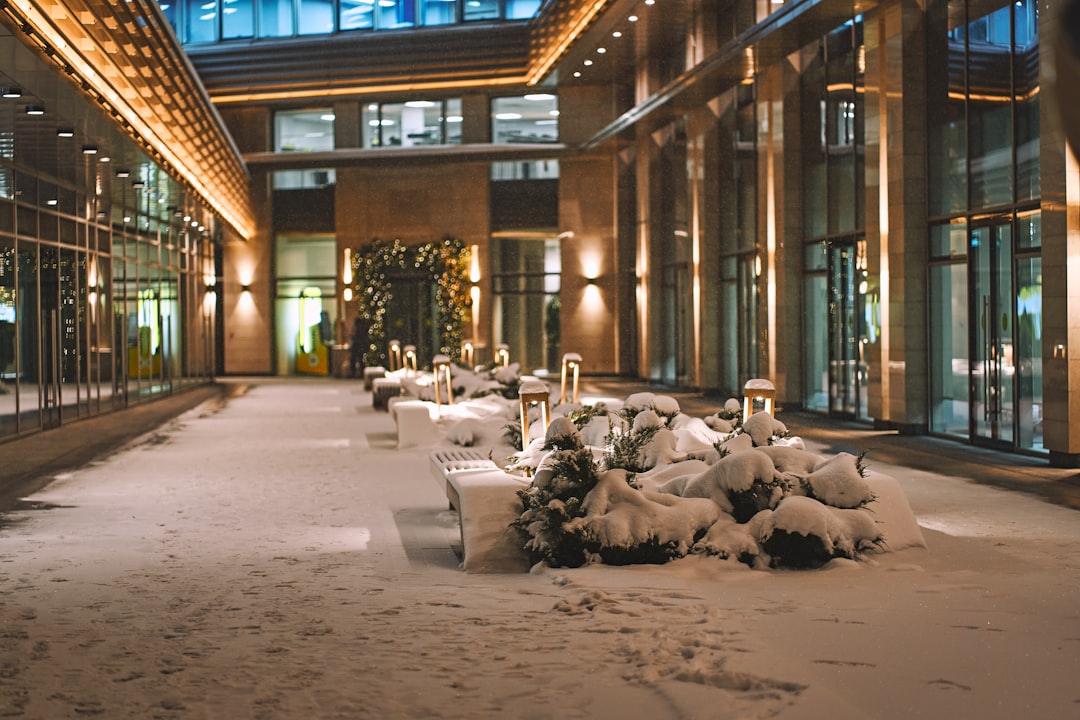 court building at night